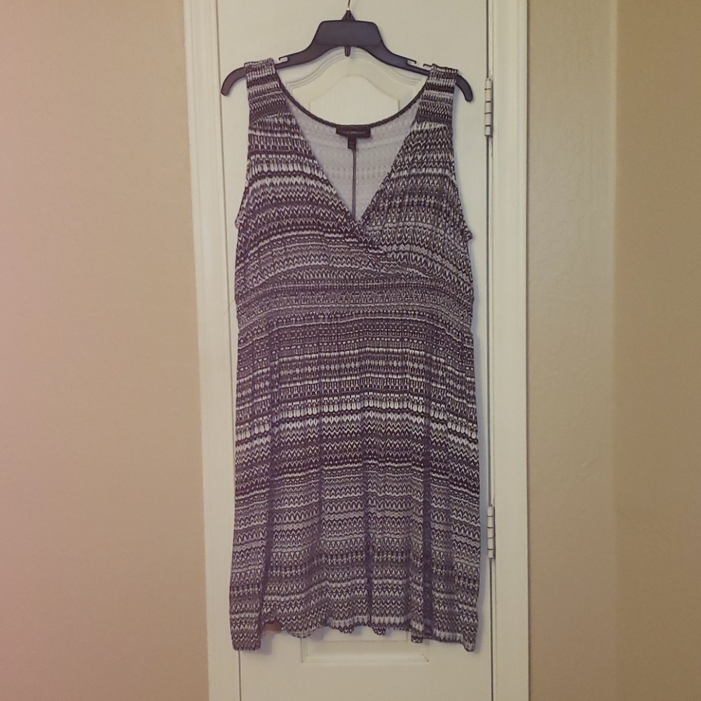 Lane Bryant black and white dress
